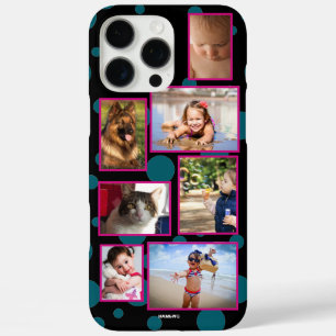 Étui de téléphone multi-photo à pois  HAMbWG
