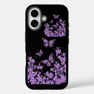 Étui de téléphone Papillon Violet Esthétique