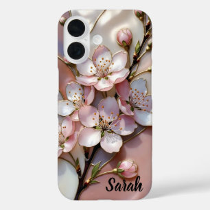 Étui de téléphone personnalisé à fleurs de cerisie