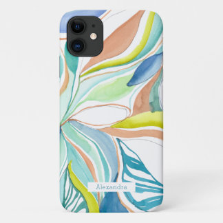 Étui de téléphone personnalisé à motif aquarelle b