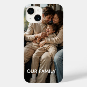 Étui de téléphone personnalisé au nom de famille -