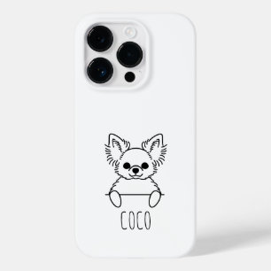 Étui de téléphone personnalisé avec nom mignon Chi