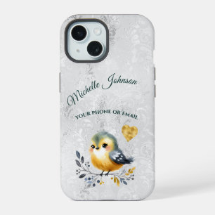 Étui de téléphone personnalisé avec oiseau folklor