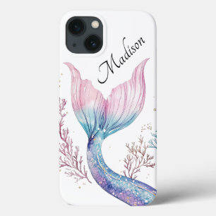 Étui de téléphone personnalisé en queue de sirène