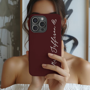Étui de téléphone personnalisé pour mariage Mr et 