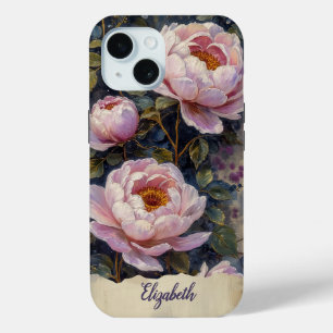 Étui de téléphone personnalisé Vieilles roses peon