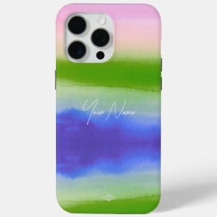 Étui de téléphone portable à aspect aquarelle