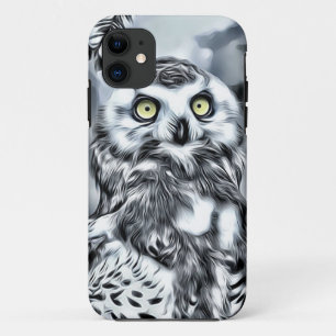 Étui de téléphone portable avec hibou frappant sur