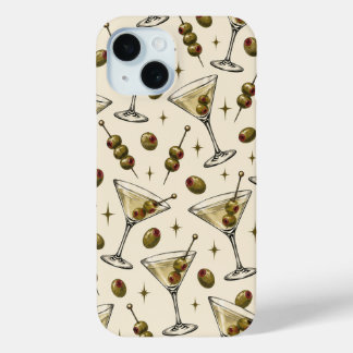 Étui de téléphone Retro Dirty Martini & Olive