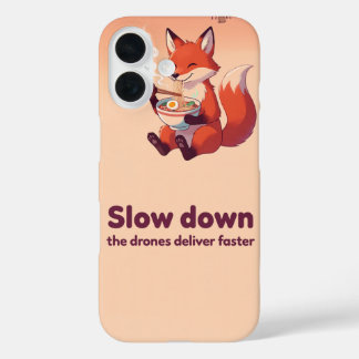 Étui de téléphone Style Pinceau à Air Renard Rouge