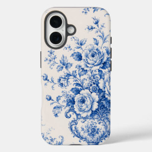 Étui de téléphone Urne Florale Bleue