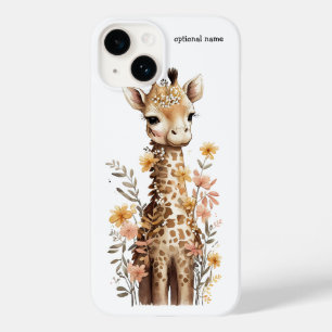 Étui floral pour bébé girafe sucré Case-Mate iPhon
