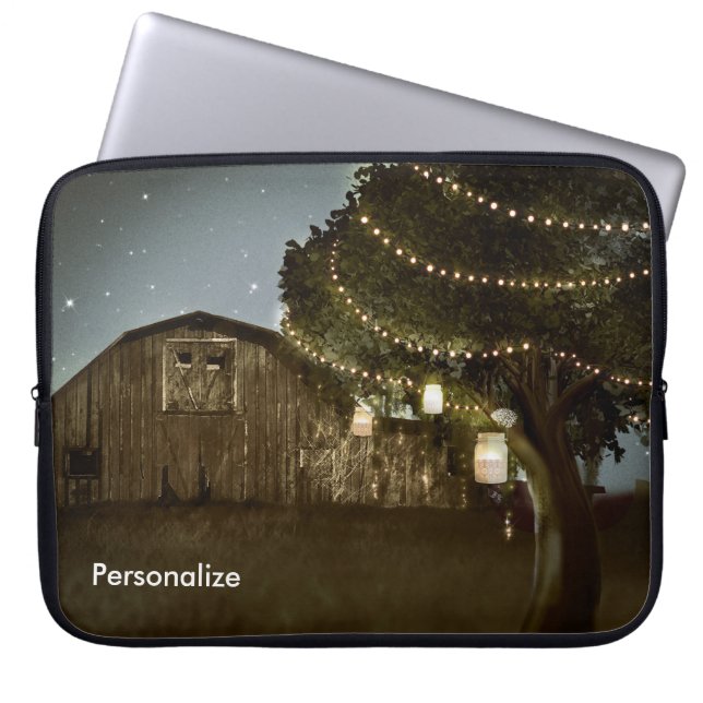 Étui Housse pour Ordinateur Portable Barn Rustique (Devant)