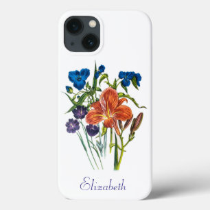 Étui iPho personnalisé Tradescantia et hémérocalle