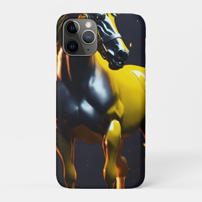 Étui iPhone 11 Barely There avec logo de cheval (Dos)