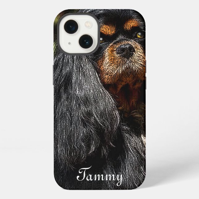 Etui iPhone 13 capot iphone, cavalier spaniel, iPhone 11 Coque (Verso)