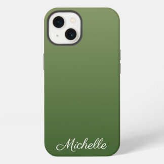 Etui iPhone 13 Coque iphone vert foncé personnalisé Coque-Mate