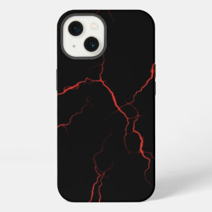 Etui iPhone 13 Étui iPhone Coque Mate éclairs rouges