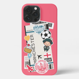 Etui iPhone 13 Pro Max BOARARING PASS MANCHESTER, coque iphone ANGLETERRE