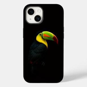 Étui iPhone 14 Black 4 Luxe, Toucan à bec caréné