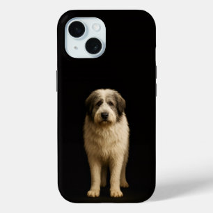 Étui iPhone 15 Black 4 Luxe, berger Mioritic
