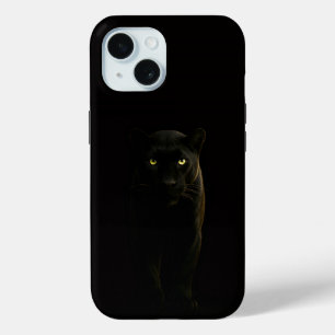 Étui iPhone 15 Black 4 Luxe, Panthère noire