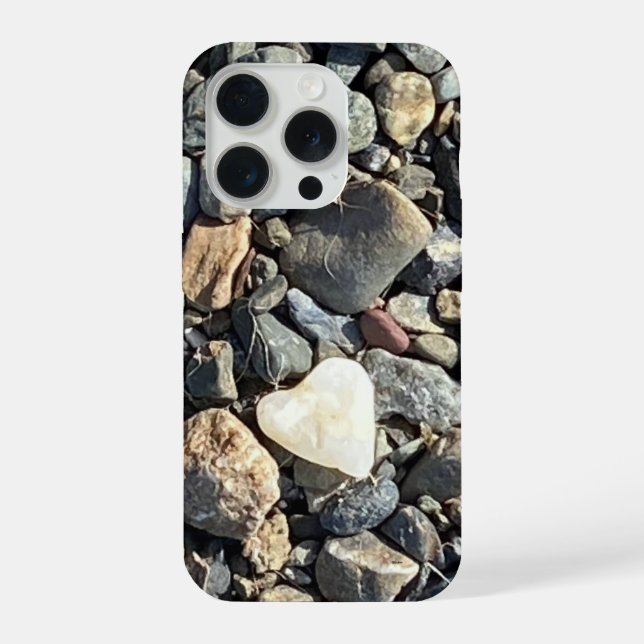 étui iphone 15 coeur de pierre pro hülle (Rückseite)