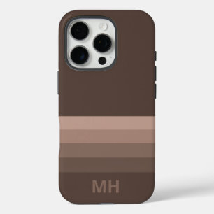 Étui iPhone 16 Pro Monogramme Rayures Classiques