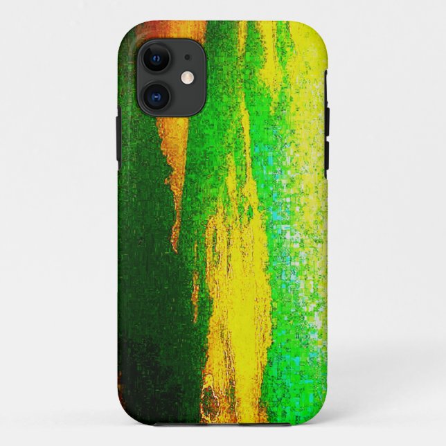 Étui iPhone 5 Rivière Vert Citron (Dos)