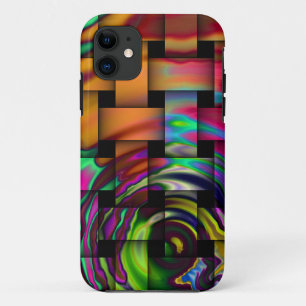 Étui iPhone 5 Tissu Psychédélique