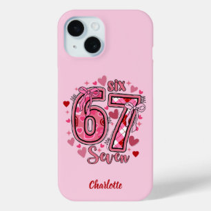 Étui iPhone 6 7 Six Seven Meme Tendance Filles Nom