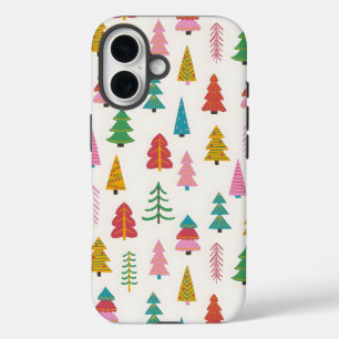 Étui iPhone à l'effigie d'un sapin de Noël festif