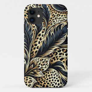 Étui iPhone à motif imprimé léopard