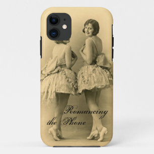 Étui iPhone à peine là pour ballerines vintage drô