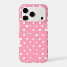 Étui iPhone à pois roses | Coquette Classique