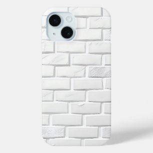 Étui iPhone à texture de brique blanche Look minim
