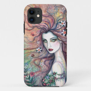 Étui iPhone Art Fantastique Fée Déesse des Fleurs
