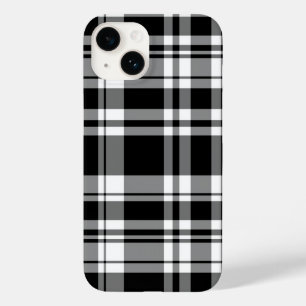 Étui iPhone Case-Mate à carreaux tartan noir et bl