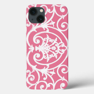 Étui iPhone Case-Mate à motif de volutes rose et b