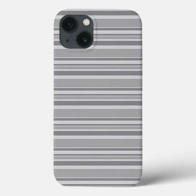Étui iPhone Case-Mate à rayures grises (Verso)
