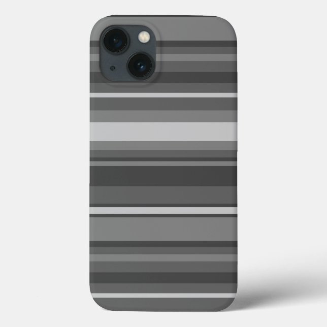 Étui iPhone Case-Mate à rayures grises (Verso)