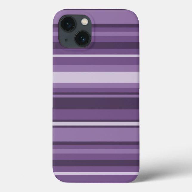Étui iPhone Case-Mate à rayures lavande (Verso)