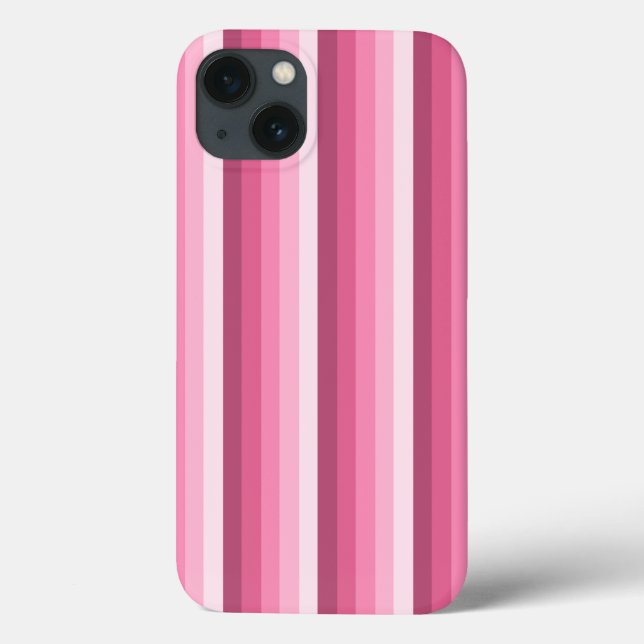 Étui iPhone Case-Mate à rayures ombrées roses (Verso)