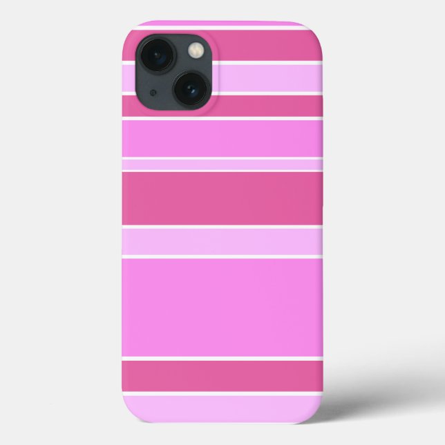 Étui iPhone Case-Mate à rayures roses (Verso)