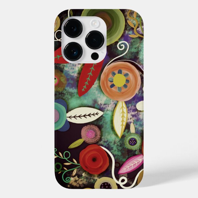Étui iPhone Case-Mate art botanique peint (Verso)