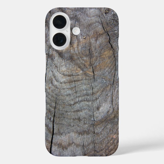 Étui iPhone Case-Mate en bois rustique patiné (Verso)