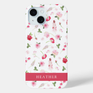 Étui iPhone Case-Mate Fleurs Aquarelle Rose Fémini