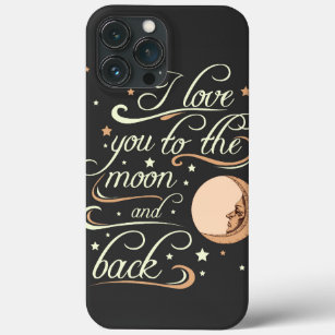Etui iPhone Case-Mate I Love You To The Moon And Back Black