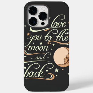 Coques Pour iPhone I Love You To The Moon And Back Black