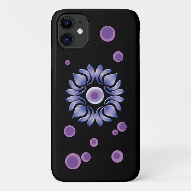 Étui iPhone Case-Mate Lotus bleu (Dos)